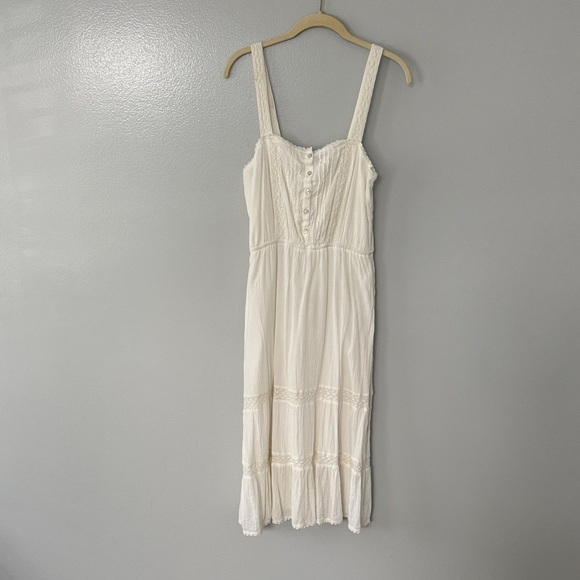 aerie Dresses & Skirts - Aerie Women's White Button-Front Dress
Cottage Core Romantic Travel Size M